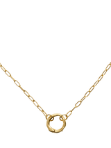 John Lewis Monica Vinader Capture Oval Link Chain Necklace, Gold, 48cm- Buy online at McGrocer