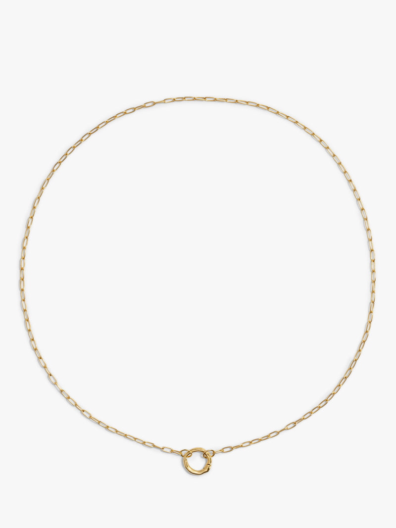 Monica Vinader oval link chain necklace 48cm, UK version