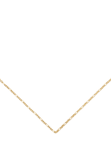 John Lewis Monica Vinader Textured 16 Link Chain Necklace, Gold- Buy online at McGrocer