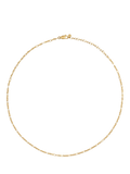 Monica Vinader textured link chain gold necklace 16 inch - British product