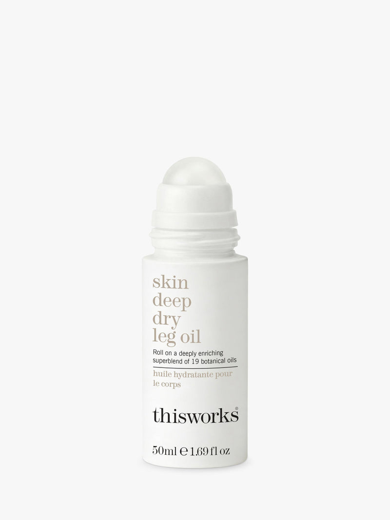 This Works Skin Deep Dry Leg Oil Roll-On 50ml - British product