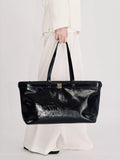 Apatchy London Esme leather handbag black, imported from the UK