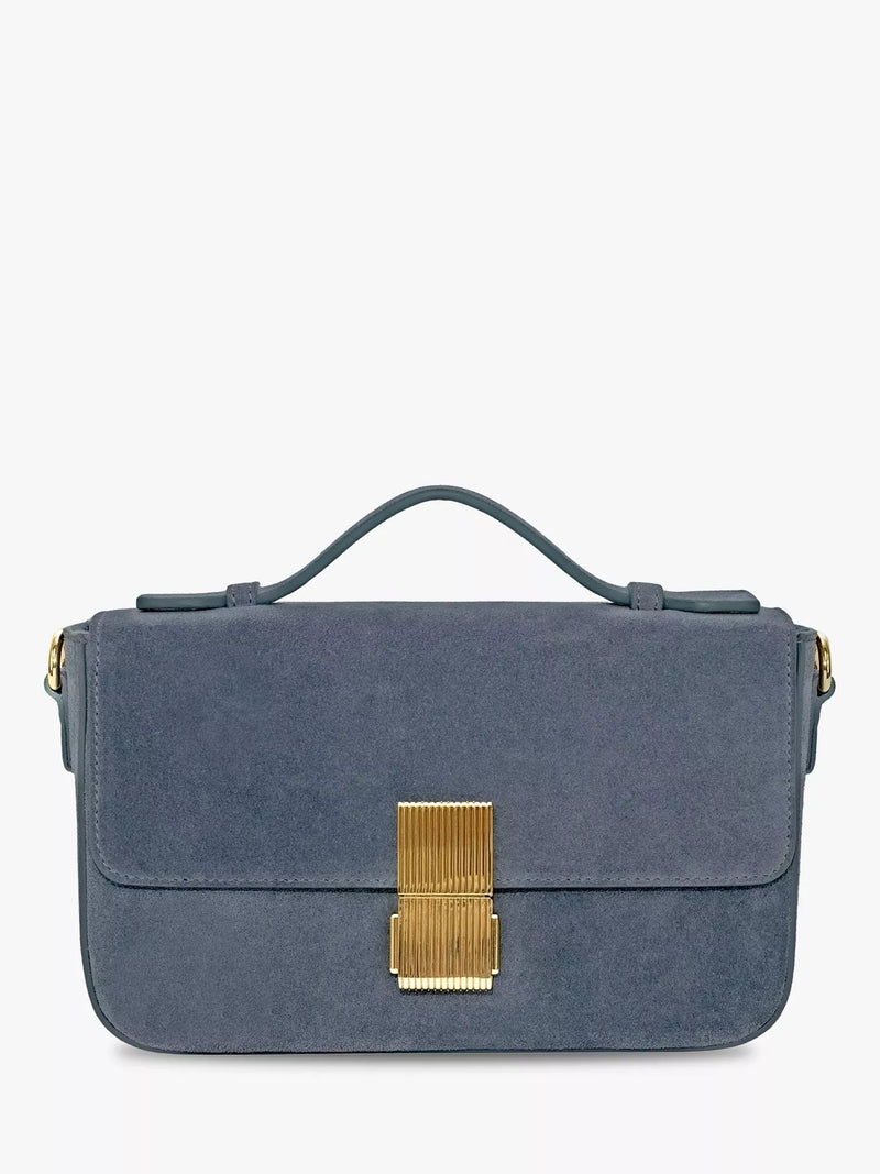 Apatchy London Flora Suede Top Handle Bag