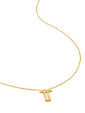 Monica Vinader Initial Chain Necklace, Gold, T