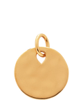 Monica Vinader gold coin pendant charm, imported from the UK