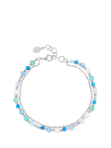John Lewis Dower & Hall Sterling Silver Orissa Gemstone Bracelet Adjustable 7-8 Inches- Buy online at McGrocer