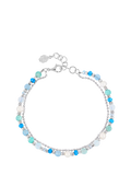 Dower & Hall sterling silver Orissa gemstone bracelet - British product