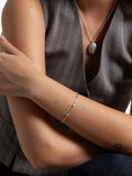 Dower & Hall Dewdrop sterling silver bracelet 18.5cm, imported from the UK