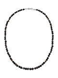 Dower & Hall sterling silver onyx gemstone necklace, UK version