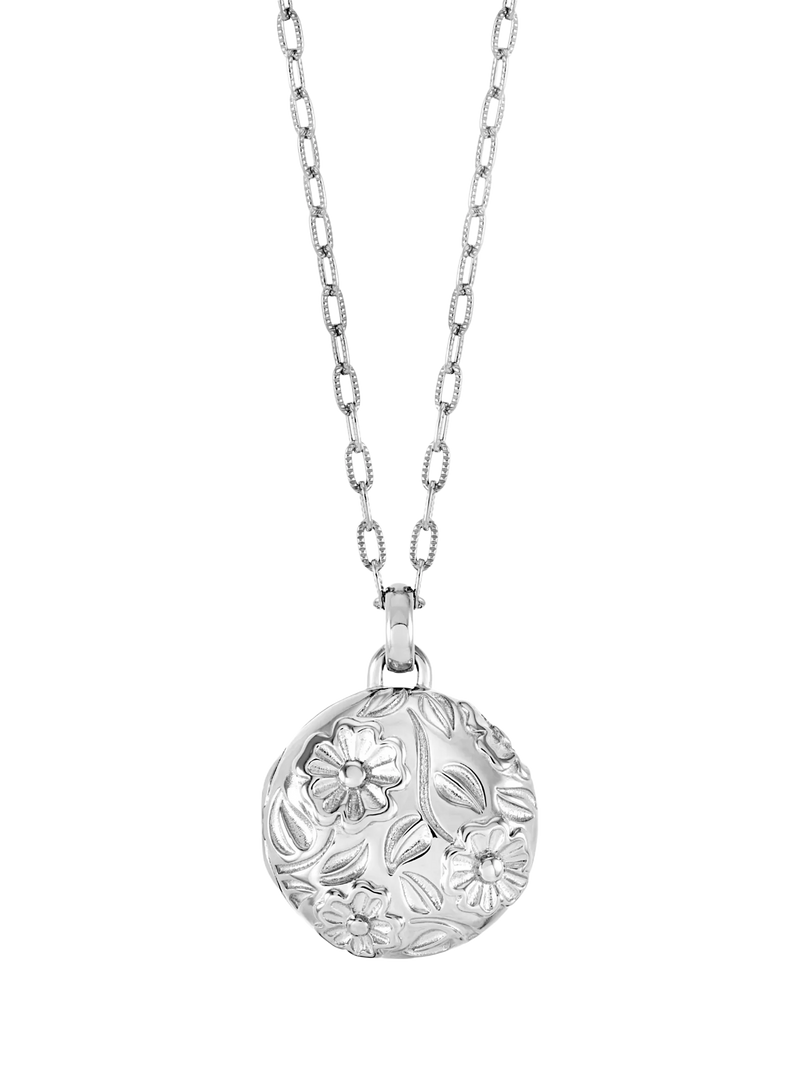 Dower & Hall Forget-Me-Not Locket Necklace