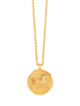 John Lewis Dower & Hall Fire Horse Necklace Gold 18mm- Buy online at McGrocer