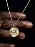 Dower & Hall Fire Horse necklace gold, UK version
