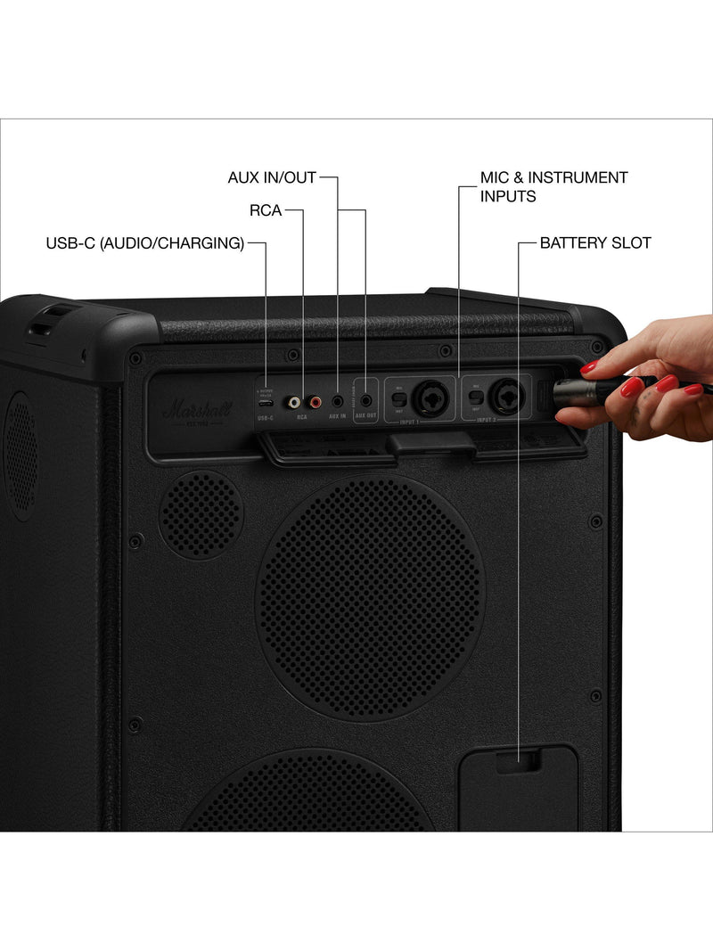 Marshall Bromley 450 Bluetooth party speaker with lights, UK version