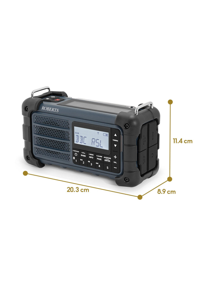 Roberts SolarDAB 99 DAB+/FM Bluetooth solar radio (British brand)