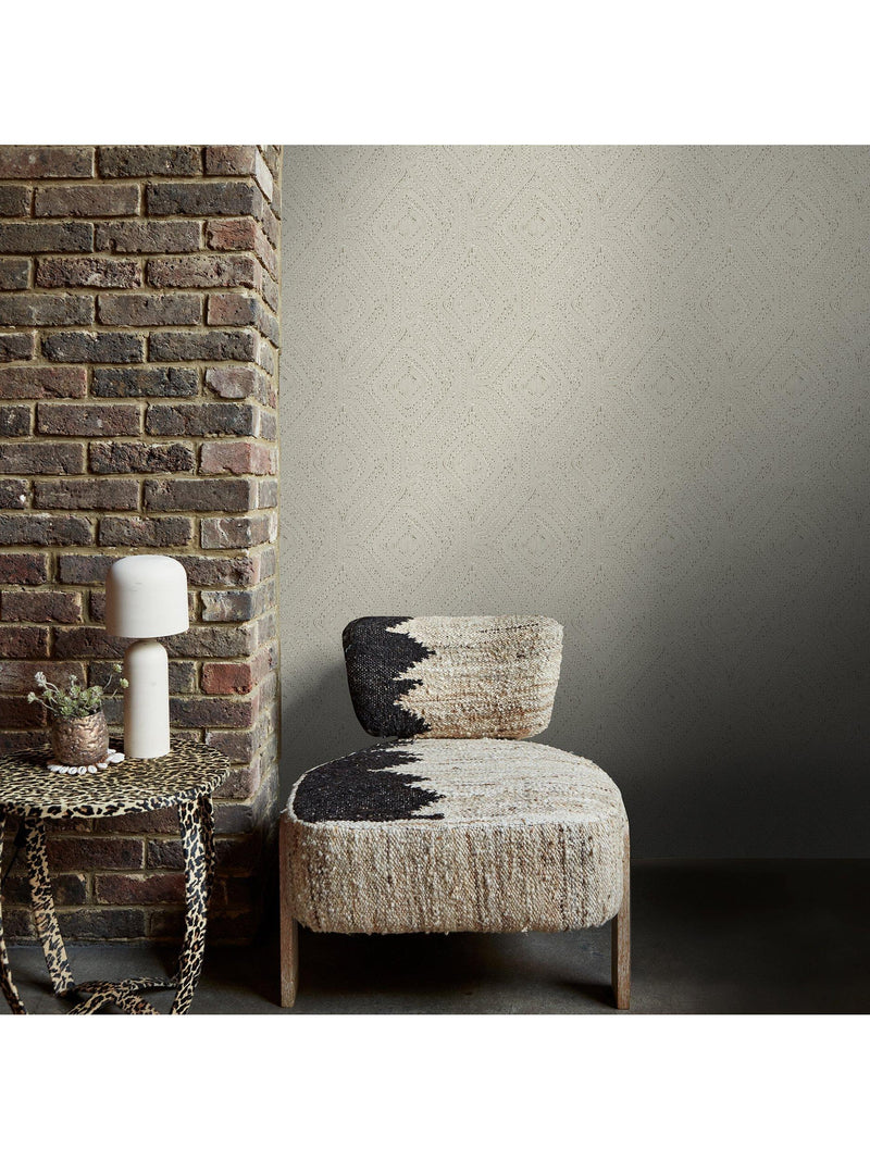 Abigail Ahern Artisan Weave wallpaper cream - British product