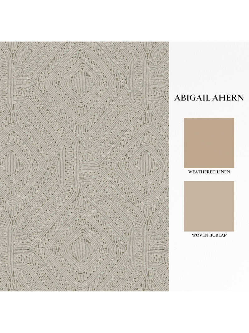Abigail Ahern Artisan Weave wallpaper cream - British product