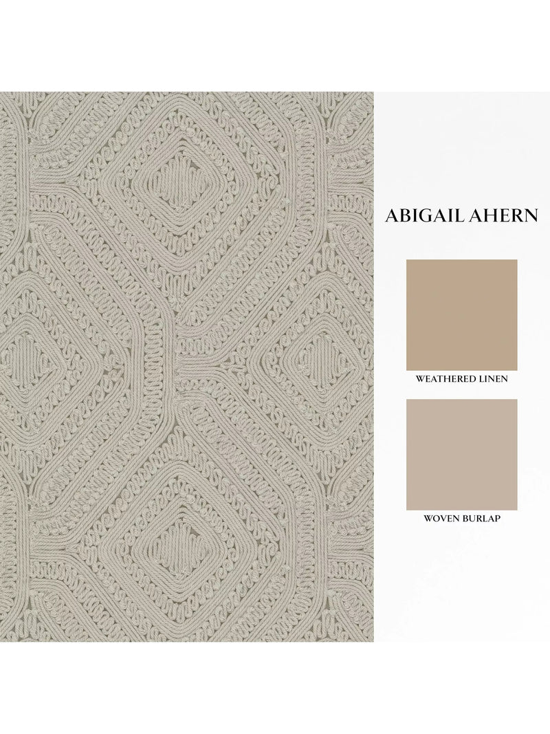 Abigail Ahern Artisan Weave wallpaper cream - British product