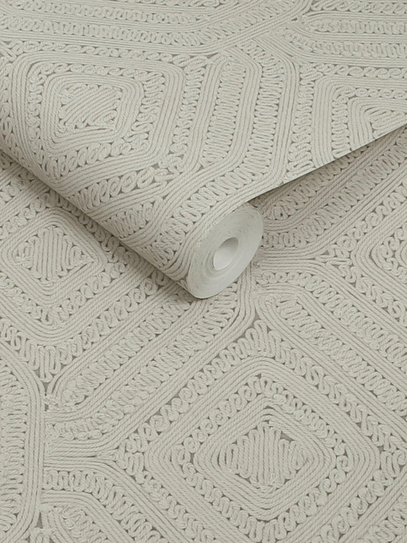 Abigail Ahern Artisan Weave wallpaper cream - British product