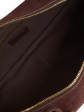 Dune London suede bowling handbag in brown (British brand)
