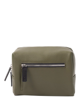 John Lewis Caroline Gardner Large Slim Wash Bag Khaki- Buy online at McGrocer