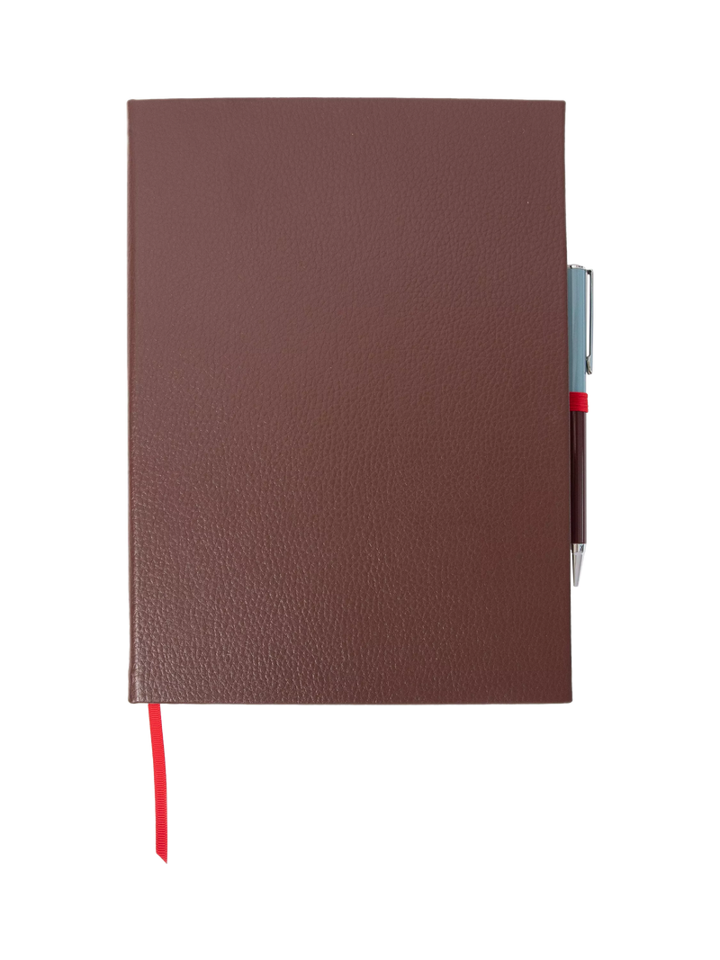 Caroline Gardner notebook and pen set wine, imported from the UK