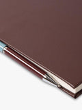 Caroline Gardner notebook and pen set wine, imported from the UK