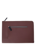Caroline Gardner 16 inch tech sleeve laptop folio bag wine (British brand)