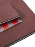 Caroline Gardner 16 inch tech sleeve laptop folio bag wine (British brand)