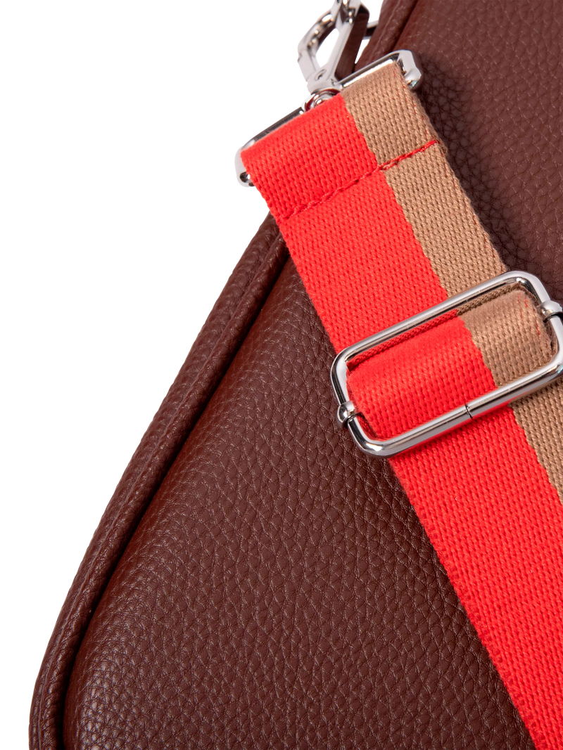 Caroline Gardner laptop bag in wine - British brand