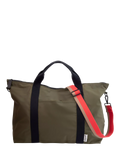 Caroline Gardner khaki duffle bag, UK version