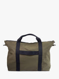 Caroline Gardner khaki duffle bag, UK version