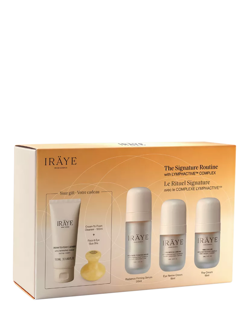 IRÄYE Skincare Signature Routine gift set, imported from the UK