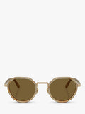 Giorgio Armani unisex round sunglasses brown frame, UK version