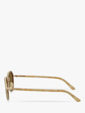 Giorgio Armani unisex round sunglasses brown frame, UK version