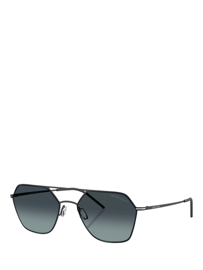 John Lewis Giorgio Armani AR6185 Men's Square Sunglasses Matte Blue/Grey Gradient- Buy online at McGrocer