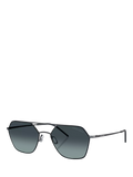 Giorgio Armani square sunglasses matte blue gradient (British brand)