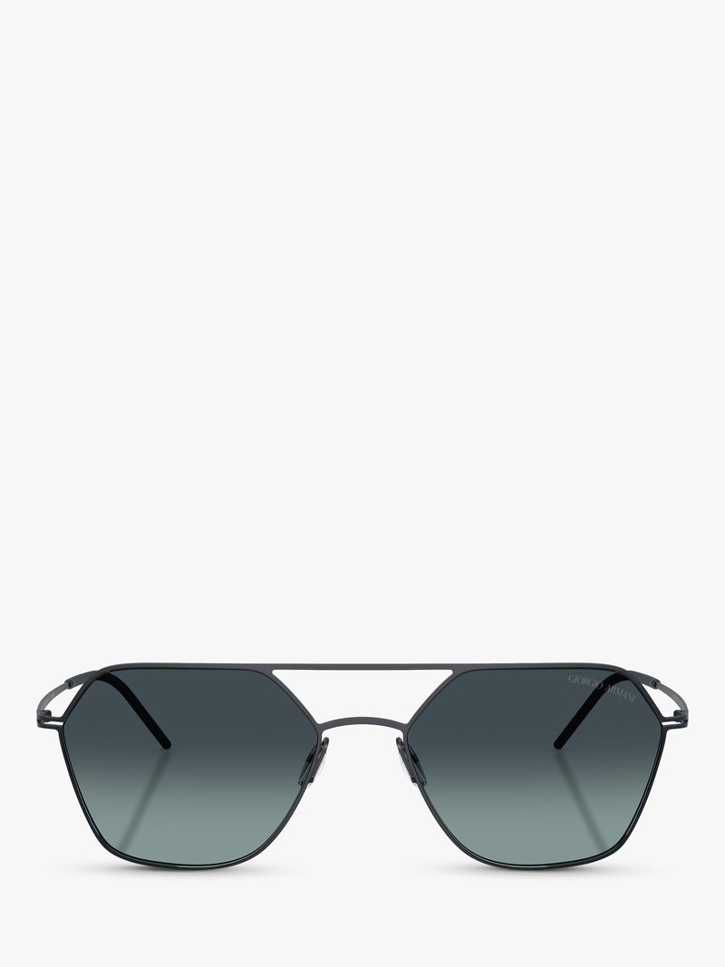 Giorgio Armani square sunglasses matte blue gradient (British brand)