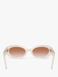 Dolce & Gabbana oval sunglasses white frame gradient lenses (British brand)