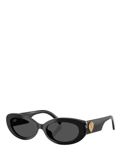John Lewis Dolce & Gabbana Women's Oval Sunglasses Black/Grey 53mm- Buy online at McGrocer