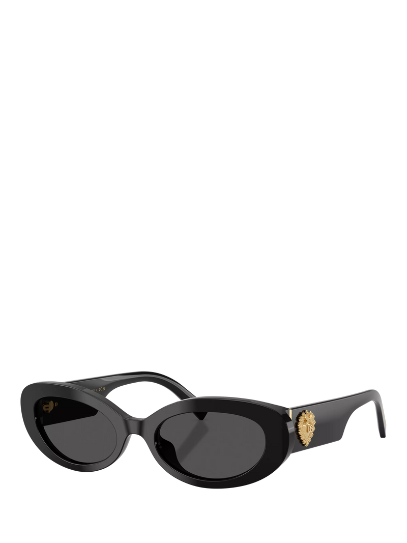 Dolce & Gabbana oval sunglasses black grey 53mm, UK version