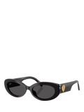 Dolce & Gabbana oval sunglasses black grey 53mm, UK version
