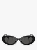 Dolce & Gabbana oval sunglasses black grey 53mm, UK version
