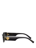 Dolce & Gabbana oval sunglasses black grey 53mm, UK version