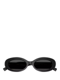 Dolce & Gabbana oval sunglasses black grey 53mm, UK version
