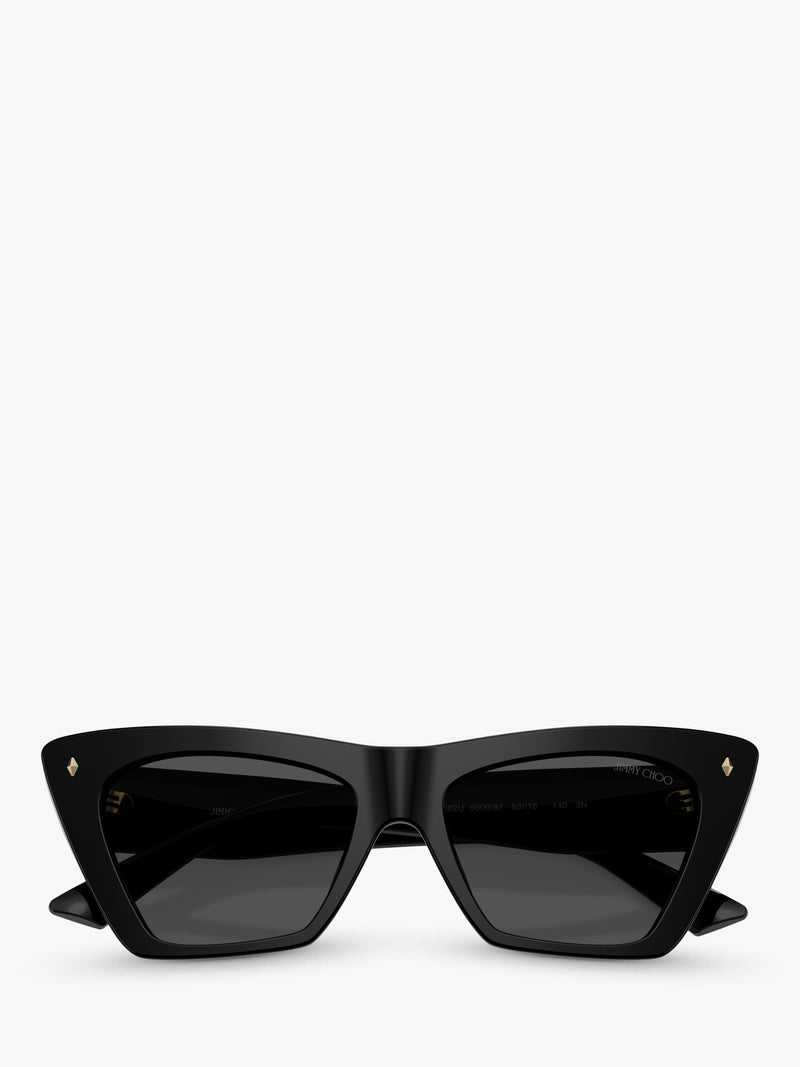 Jimmy Choo women's cat's eye sunglasses black frame, UK version