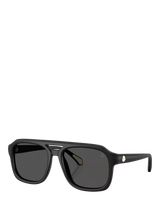 John Lewis Moncler ME6024 Men's Square Sunglasses- Buy online at McGrocer