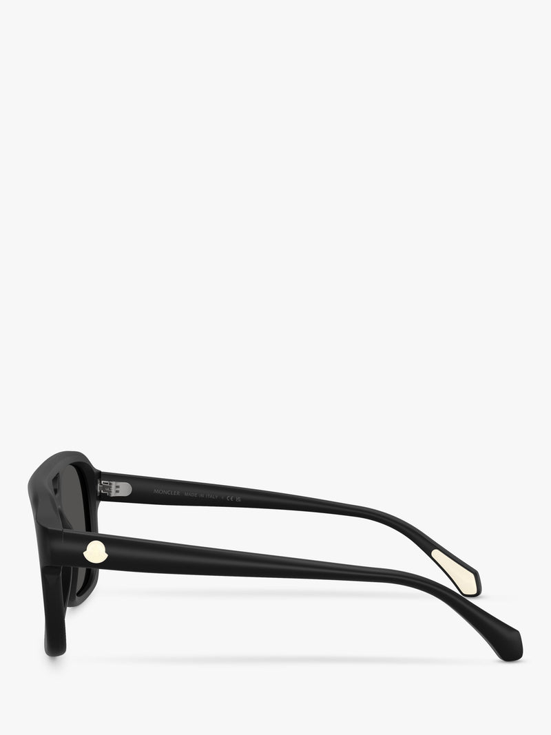 Moncler square sunglasses black frame polyamide, UK version