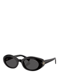 Miu Miu oval sunglasses black polyamide lenses UK version