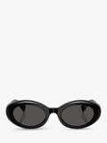 Miu Miu oval sunglasses black polyamide lenses UK version