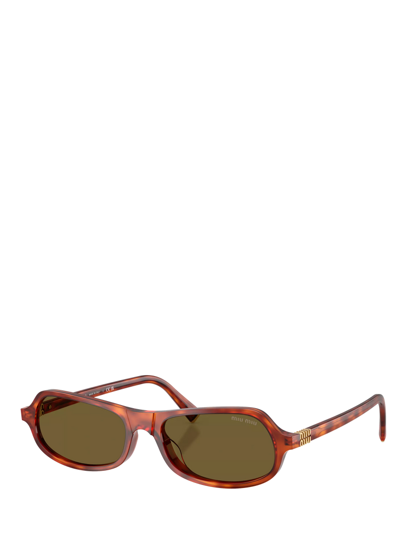 Miu Miu irregular sunglasses Havana Cognac brown - imported from the UK